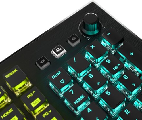 ROCCAT Vulcan Pro Full-size PC Gaming Keyboard with Linear Optical Titan Switch, RGB Lighting, Aluminum Top Plate and Palm Rest - Black WORLDWIDE DELIVERY