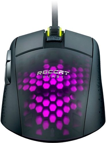 ROCCAT Burst Pro Lightweight Wired Optical Gaming Mouse with 16K DPI Owl-Eye Sensor and Titan Wheel - Wired - Black GLOBAL SHIPPING