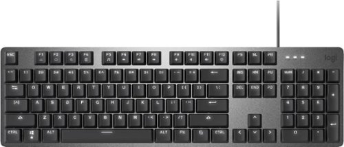 Logitech - K845 Full-size Wired Mechanical Clicky Keyboard - Graphite