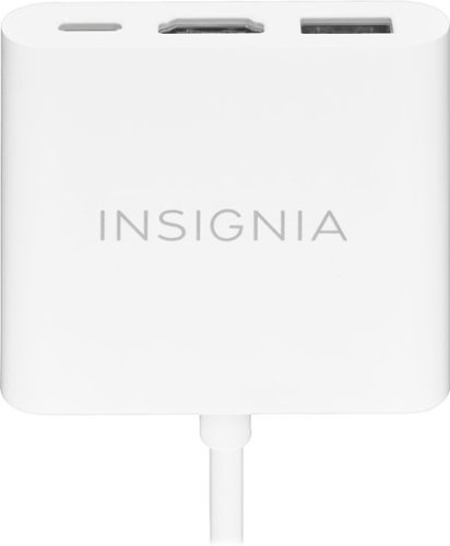 Insignia™ USB-C to HDMI Multiport Adapter - White WORLDWIDE DELIVERY
