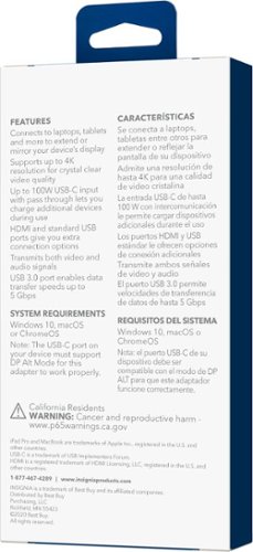 Insignia™ USB-C to HDMI Multiport Adapter - White WHERE TO BUY