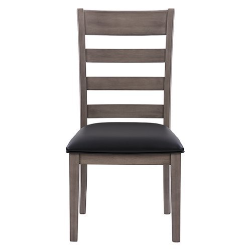 Image of CorLiving - New York Classic Dining Chair, Set of 2 - Washed Grey