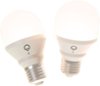 LIFX - A19 650 Lumen Wi-Fi Smart LED Bulbs work with HomeKit, Alexa, Hey Google and more (2-Pack) - White-Front_Standard