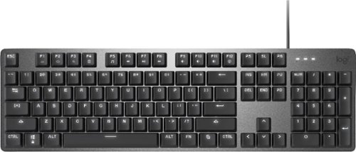 Logitech - K845 Full-size Wired Mechanical Cherry MX Red Linear Switch Keyboard with Five Backlight Modes - Graphite