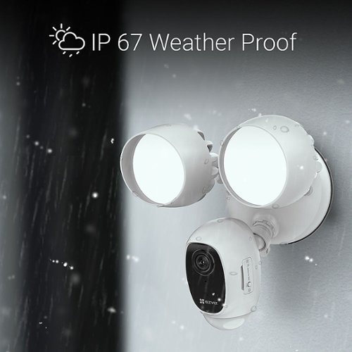 EZVIZ LC1C Smart Flood Light Camera - White WORLDWIDE DELIVERY