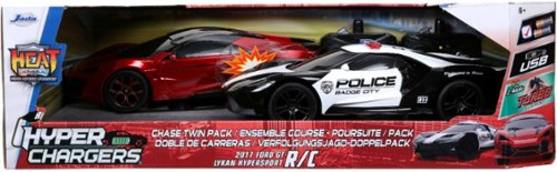 Jada HyperChargers Heat Chase Twin Pack R/C - 2017 Ford GT & Lykan Hypersport WORLDWIDE DELIVERY