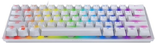 Razer - Huntsman Mini 60% Teclado para juegos con interruptor lineal óptico con cable y retroiluminación Chroma RGB - Mercury