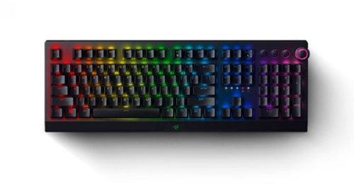 Razer BlackWidow V3 Pro Full Size Wireless Mechanical Green Switch Gaming Keyboard with Chroma RGB Backlighting - Black SHOP ONLINE