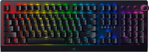 Razer BlackWidow V3 Pro Full Size Wireless Mechanical Green Switch Gaming Keyboard with Chroma RGB Backlighting - Black BUY IN MIDDLE EAST
