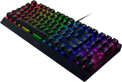Razer BlackWidow V3 TKL Wired Mechanical Green Clicky Tactile Switch Gaming Keyboard with Chroma RGB Backlighting - Black WORLDWIDE DELIVERY