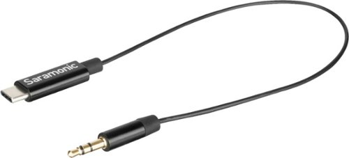 Saramonic 3.5mm Male TRS to USB-C Stereo or Mono Microphone and Audio Adapter Cable 9" (22.86cm) (SR-C2001)