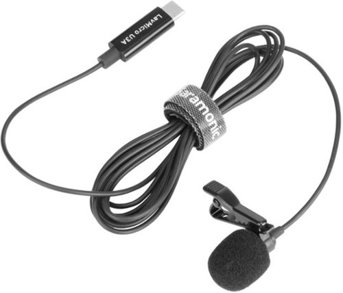 Saramonic Lavalier Microphone with USB-C w/6.6-foot (2m) Cable &Right-Angle USB-C Adapter (LavMicro U3A) BUY ONLINE