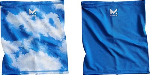 Mission - Youth-Size Cooling Neck Gaiter (2-Pack) - Blue And Cloud Lapis Blue