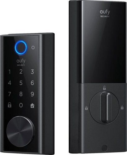 Image of eufy Security - Smart Lock Wi-Fi Replacement Deadbolt with App/Keypad/Biometric Access - Black