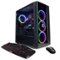 CyberPowerPC - Gamer Xtreme Gaming Desktop- Intel Core i7-10700K -16G RAM- GeForce GTX 1650 S- 1T HDD+ 500G SSD- Black-Front_Standard