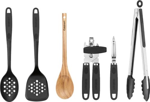 Image of Cuisinart - 6 PC Tool and Gadget Set Indoor Cooking - Black