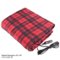 Fleming Supply - Electric Car Blanket- Heated 12V Polar Fleece Travel Throw for Car, Truck & RV- Great for Tailgating & Emergency Kits - Red Plaid-Front_Standard