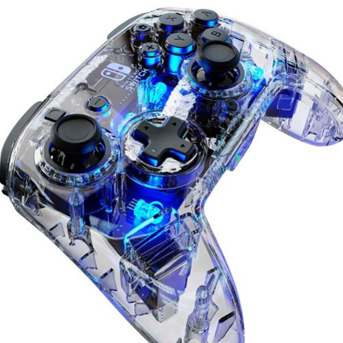 PDP Afterglow LED Wireless Deluxe Gaming Controller: Multicolor - Nintendo Switch - Transparent BUY ONLINE
