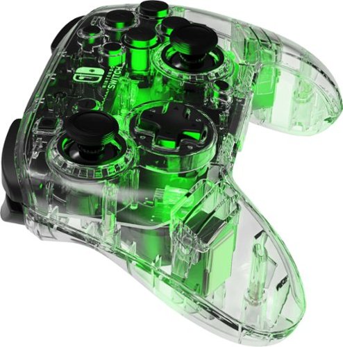 PDP Afterglow LED Wireless Deluxe Gaming Controller: Multicolor - Nintendo Switch - Transparent BUY IN QATAR