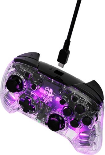 PDP Afterglow LED Wireless Deluxe Gaming Controller: Multicolor - Nintendo Switch - Transparent BUY IN AUSTRALIA