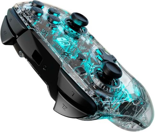 PDP Afterglow LED Wireless Deluxe Gaming Controller: Multicolor - Nintendo Switch - Transparent BUY IN UAE