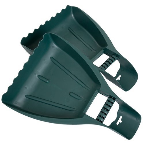 Pure Garden - Leaf Grabber Hand Rake Claw- Lightweight, Durable Gorilla Garden Tool for Scooping Leaves, Spreading Mulch, Yard Work - Green-Alt_View_Standard_12 