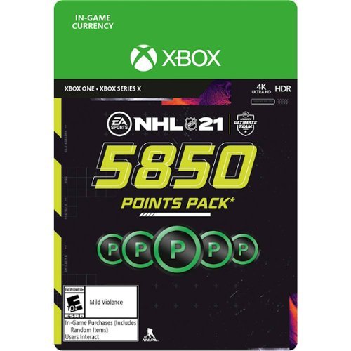 NHL 21 Hockey Ultimate Team 5,850 Points - Xbox One, Xbox Series X [Digital]