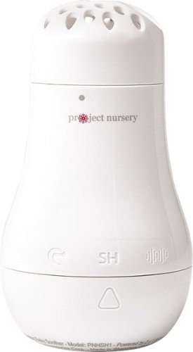 Project Nursery - Hush Baby Sound Soother with 3 pre-loaded sounds and flexible clip - White