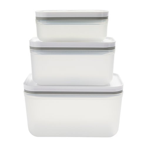 ZWILLING - Fresh & Save 3-pc Plastic Vacuum Box Set - Assorted Sizes - Clear-Angle_Standard 