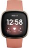 Fitbit - Versa 3 Health & Fitness Smartwatch - Soft Gold-Front_Standard