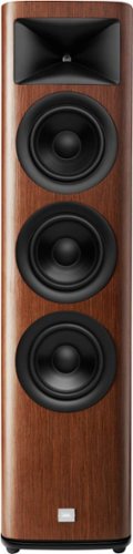 JBL - HDI3600 Triple 6.5-inch 2-1/2 way Floorstanding Loudspeaker with 1" compression tweeter - Walnut Wood Finish
