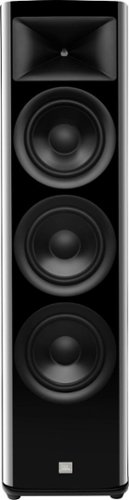 JBL - HDI3800 Triple 8-inch 2-1/2 way Floorstanding Loudspeaker with 1" compression tweeter - Gloss Black Finish