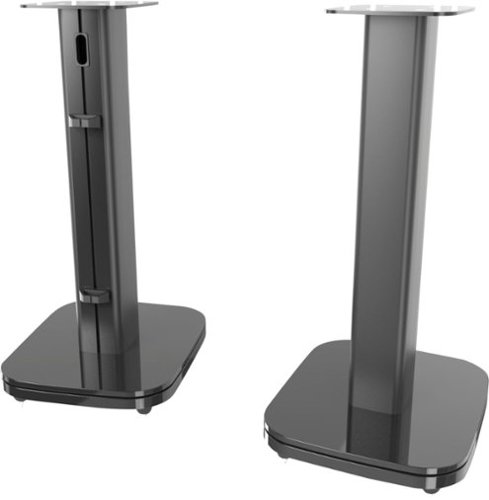 JBL - HDI-FS floor stands for HDI1600 bookshelf speakers, pair - Gloss Black