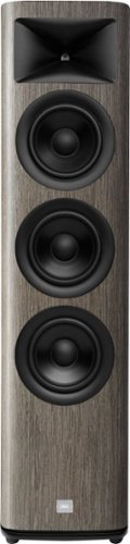 JBL - HDI3600 Triple 6.5-inch 2-1/2 way Floorstanding Loudspeaker with 1" compression tweeter - Gray Oak Finish
