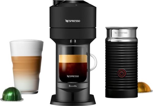 Nespresso - Vertuo Next Coffee and Espresso Maker by Breville, Limited Edition with Aeroccino Milk Frother - Matte Black