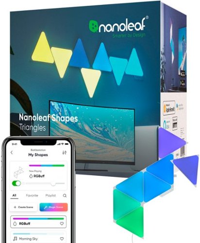  Nanoleaf - Shapes Triangles Smarter Kit (7 Panels) - Multicolor