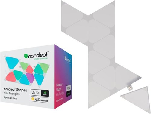 Image of Nanoleaf - Shapes Mini Triangles Expansion Pack (10 Panels) - Multicolor