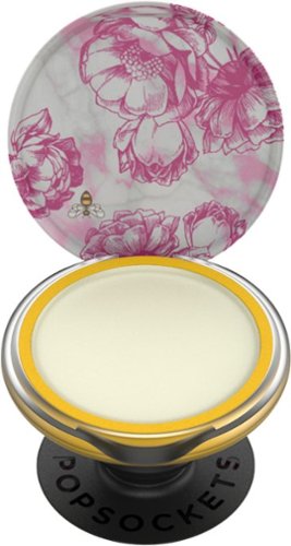 PopSockets PopGrip Lips X Burt's Bees for Most Cell Phones - Pink Peony Marble WHERE TO BUY