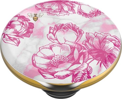 PopSockets PopGrip Lips X Burt's Bees for Most Cell Phones - Pink Peony Marble BUY IN EUROPE