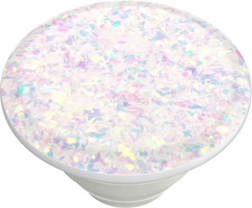 PopSockets PopGrip Premium Cell Phone Grip & Stand - Iridescent Confetti White WORLDWIDE DELIVERY