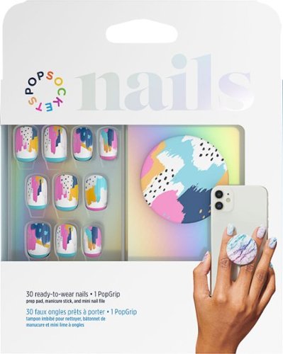 PopSockets - Nails + PopGrip for Most Cell Phones - Painterly Pastels