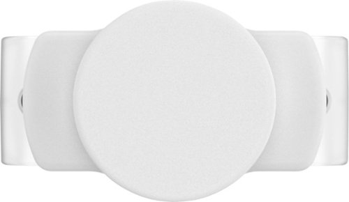 PopSockets - PopGrip Slide Stretch Cell Phone Grip and Stand for Curved Edge Cell Phone Cases - White