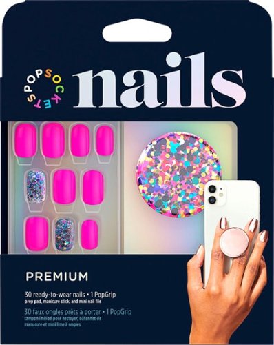 PopSockets - Nails + PopGrip for Most Cell Phones - Confetti Party