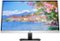 HP - 27" IPS LED QHD Monitor with Adjustable Height (HDMI, VGA) - Silver & Black-Front_Standard