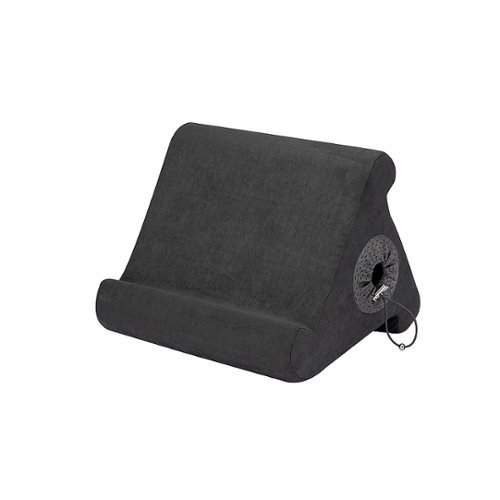 Happy Products Flippy Cubby - Multi-Angle Soft Stand for Tablets, E-Readers, and Books - Charcoal GLOBAL SHIPPING