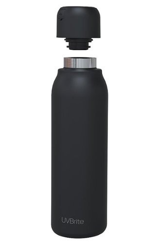 UVBrite - 21oz UV-C Sterilization Insulated Water Bottle - Black-Left_Standard 