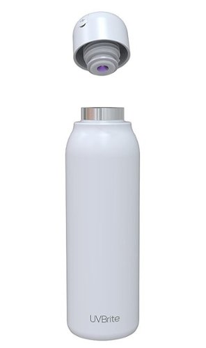 UVBrite - 21oz UV-C Sterilization Insulated Water Bottle - White-Left_Standard 