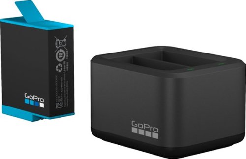  GoPro - Dual Battery Charger + Battery (HERO10 Black/HERO9 Black) - Black