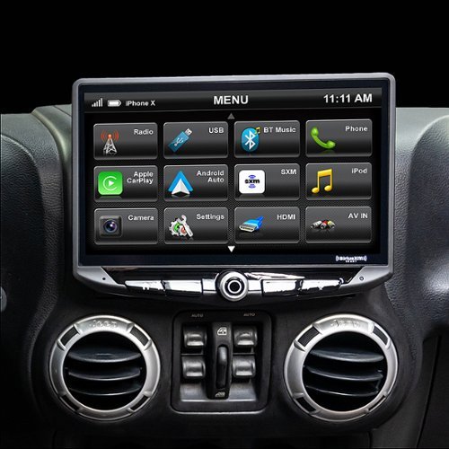 Stinger - 10” Android Auto/Apple CarPlay Bluetooth Digital Media Receiver - Black