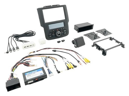 PAC - Integrated Radio Replacement Dash Kit with Climate and Steering Wheel Controls for Select RAM Trucks - Black
